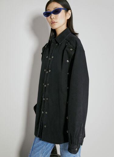 Y/Project Evergreen Snap Off Denim Shirt Black ypr0354003