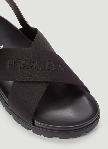 Prada Buckled Sandals Black pra0140010