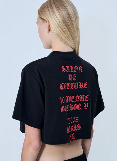 Balenciaga Cropped T-Shirt Black bal0264003