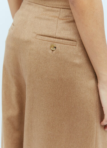 Max Mara Wide Leg Wool Pants Camel max0254040