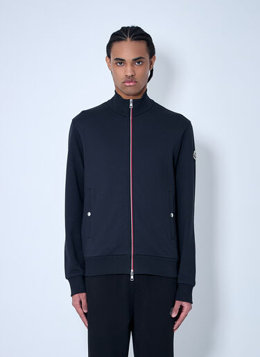 Moncler Cotton Zip-Up Cardigan Navy mon0160029