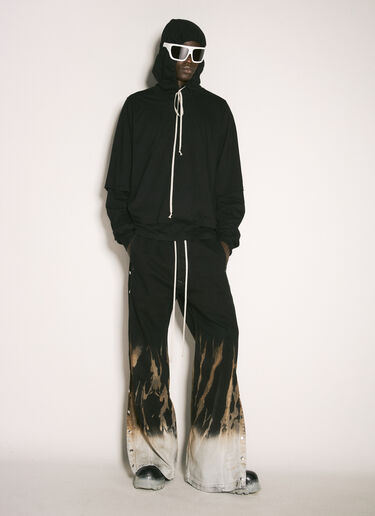 Rick Owens DRKSHDW Bleached Hem Jeans Black drk0158004