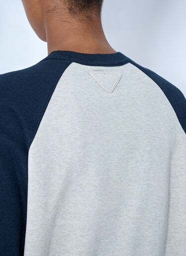 LN-CC® - Prada: Cotton Crew-Neck Sweatshirt - Navy Prada Cotton Crew-Neck Sweatshirt Navy pra0265901