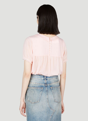 Maison Margiela Sheer Bodysuit Pink mla0253001