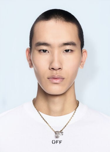Off-White Arrow And Ring Necklace Gold ofw0160083