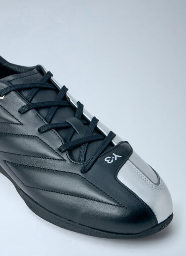 Y-3 MERCEDES Leather Low-Top Sneakers Black yyy0364065