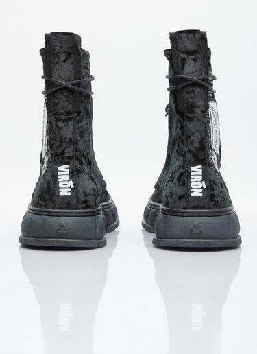 Virón 1992 Crushed Velvet Boots Black vir0354003