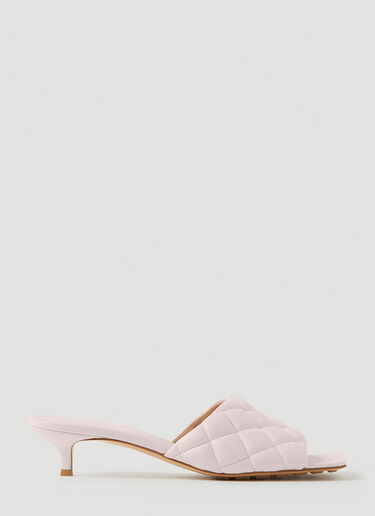 Bottega Veneta Padded Kitten Heel Mules Pink bov0251082