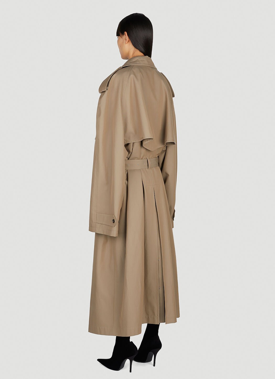 Balenciaga trench coat mens discount
