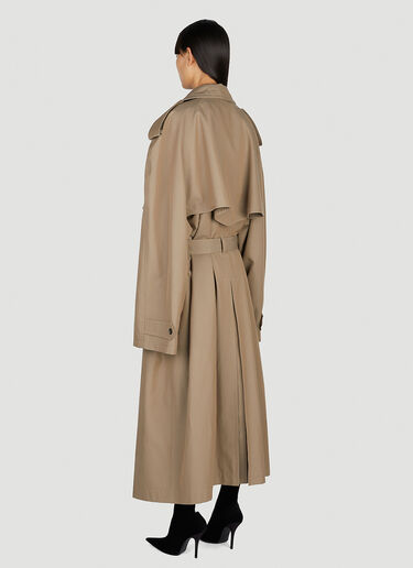 Balenciaga Oversized Trench Coat Beige bal0251007