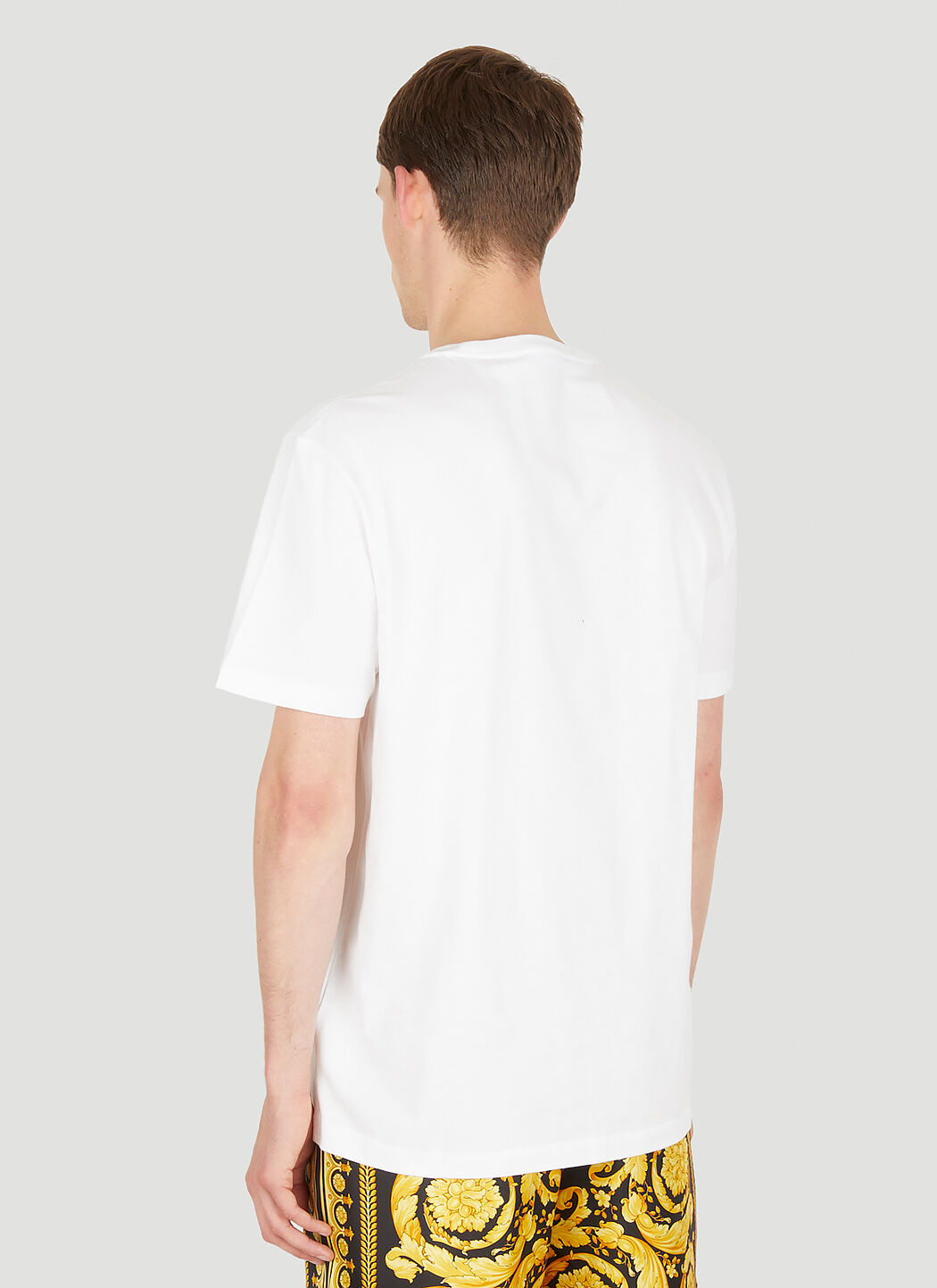 Plain white versace t shirt online