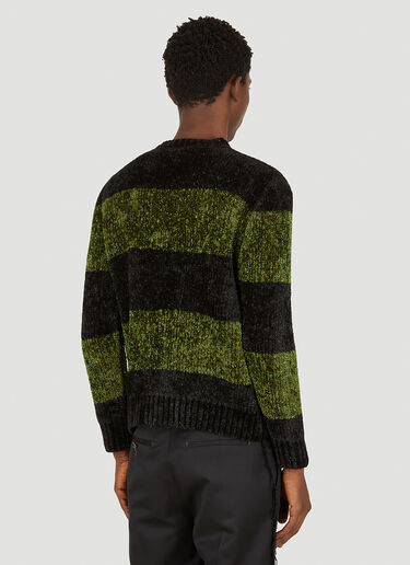 Raf Simons Metallic Stripe Sweater Black raf0150013