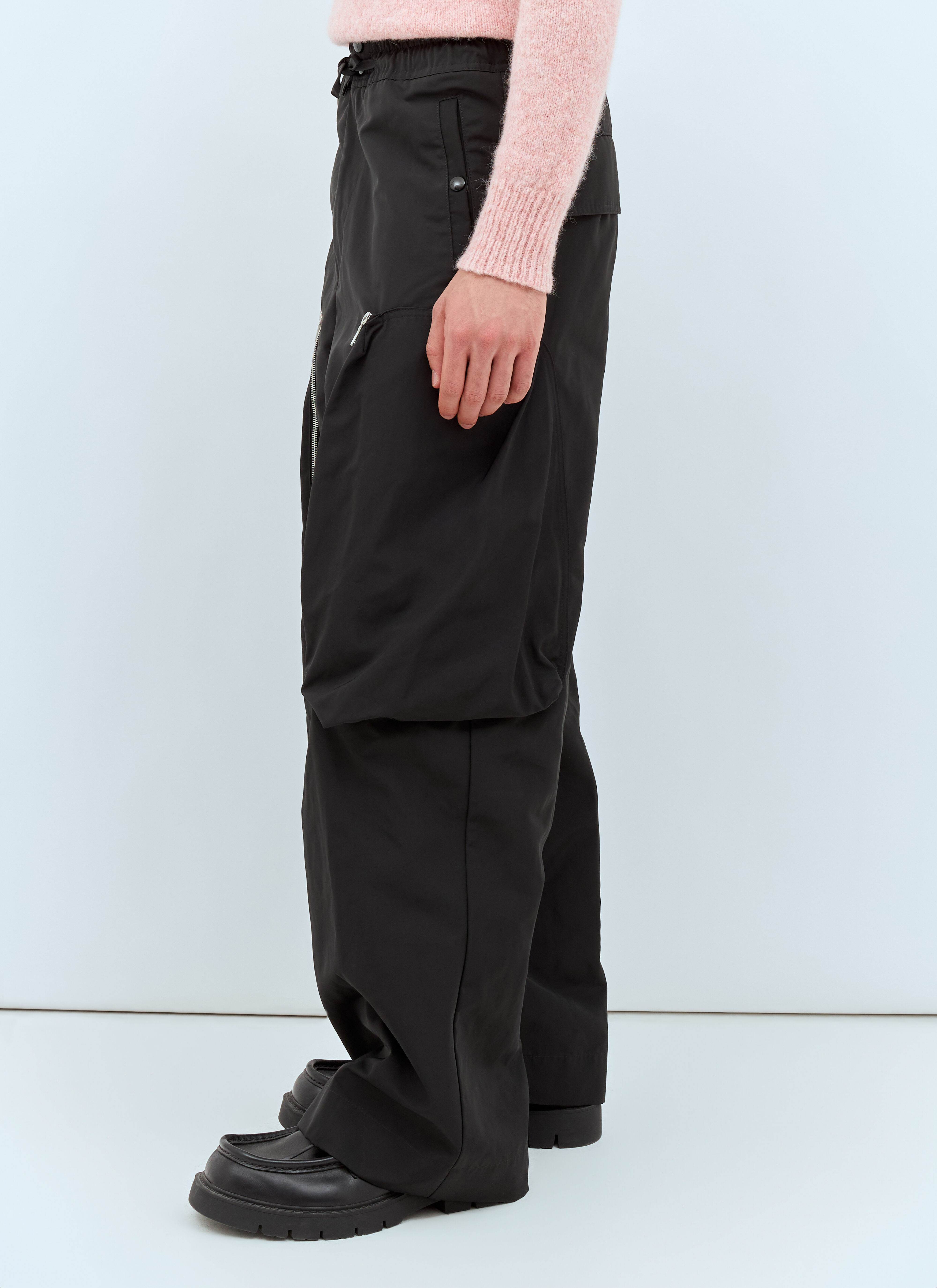 最高の Noten Van Dries メンズ LN-CC® | ブラック の ドローストリングカーゴパンツ パンツ