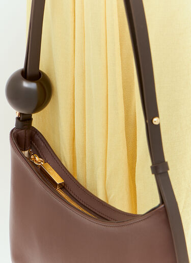 Jacquemus Le Bisou Perle Shoulder Bag Brown jac0251064