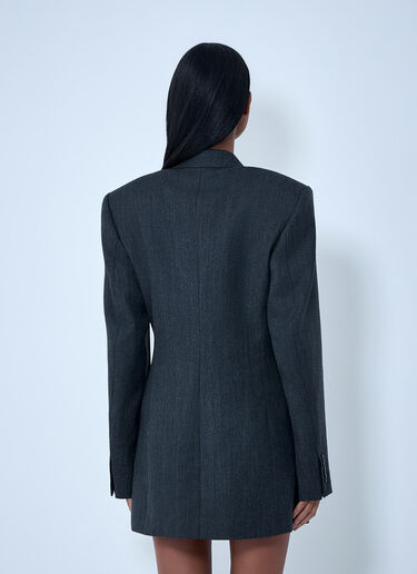 Alexander Wang Tailored Wool Blazer Dress Black awg0263010