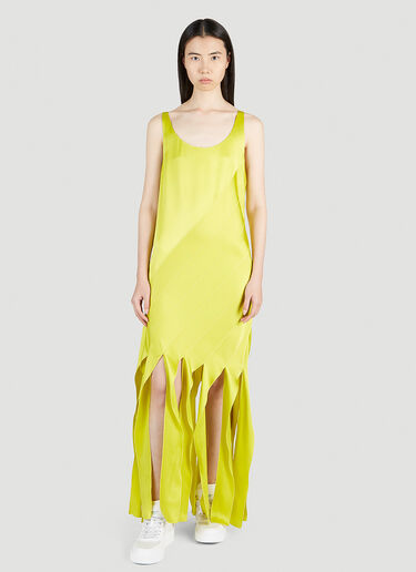 Stella McCartney Shredded Hem Maxi Dress Yellow stm0251001