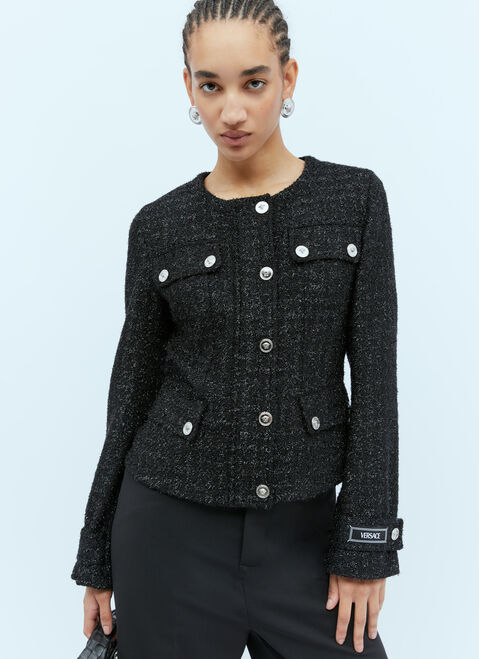 Versace Medusa Tweed Jacket Black vrs0249016
