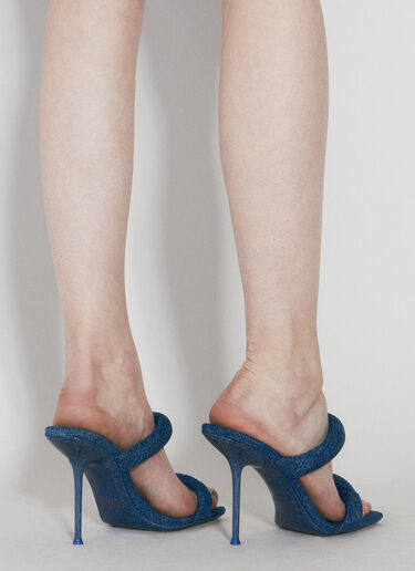 Alexander Wang Julie Tubular Heeled Sandals Blue awg0256018