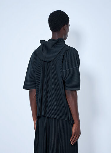 Homme Plissé Issey Miyake プリーツショートスリーブシャツ ブラック hmp0165009