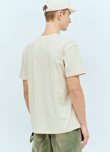 JW Anderson 로고 자수 티셔츠 베이지 jwa0156006