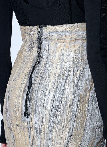 Rick Owens Lido Maxi Skirt Gold ric0260003