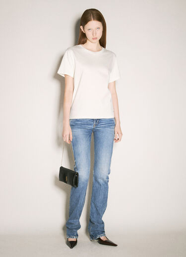 Saint Laurent クラシックTシャツ  クリーム sla0258064