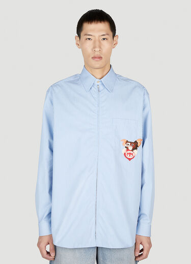 Gucci Gremlin Poplin Shirt Light Blue guc0152305