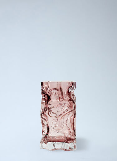 Textured Glass Vase POLSPOTTEN Textured Glass Vase Pink wps0692208