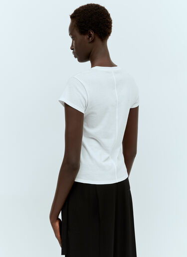 The Row Tori Crop T-Shirt White row0256007