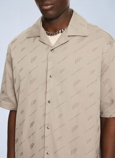 LN-CC® - Off-White: Owr Cotnyl Jacq Bowl Shirt - Multicolor Off-White Owr Cotnyl Jacq Bowl Shirt Multicolor ofw0164195