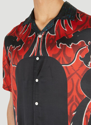 Dragon Print Bowling Shirt Phipps Dragon Print Bowling Shirt Red phi0148002