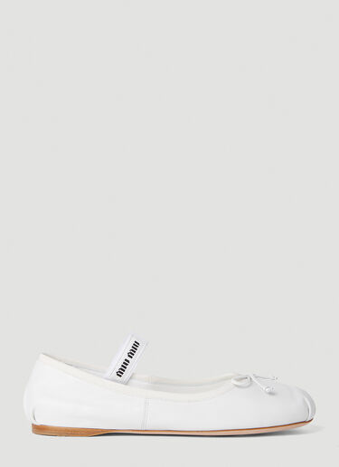 Miu Miu Ballerina Flats White miu0252030