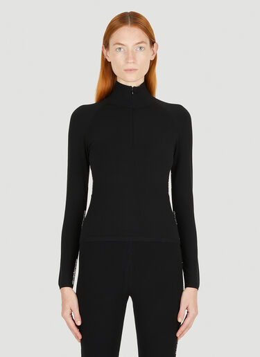 Jacquard Logo Zip Top Alexander Wang Jacquard Logo Zip Top Black awg0250042