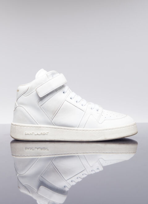 Saint Laurent Jefferson High Top Sneakers White sla0154029