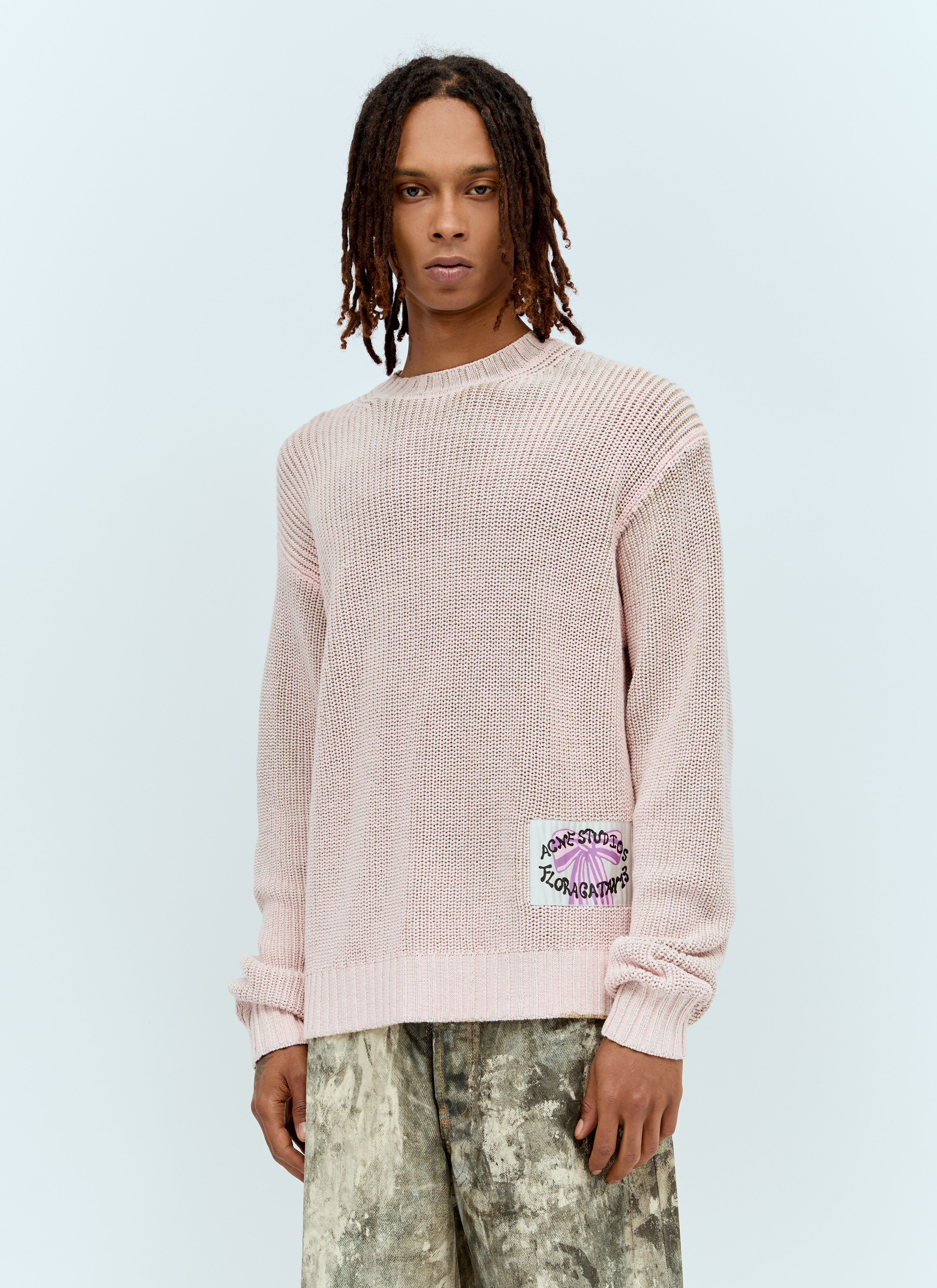 Acne Studios Crewneck Sweater Pink acn0156004