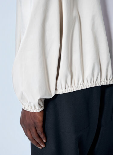 LN-CC® - Miu Miu: Technical Pongé Sweatshirt - Cream Miu Miu Technical Pongé Sweatshirt Cream miu0165010