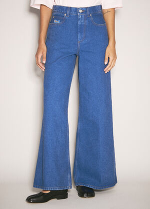 Marni Logo Patch Jeans Blue mni0257014