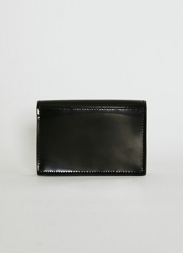 Saint Laurent Brushed Leather Business Card Case Black sla0254085