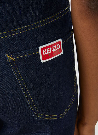 Kenzo Asagao Straight Jeans Blue knz0250031