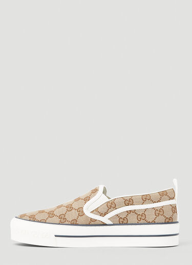 Gucci 1977 Slip-On Sneakers Beige guc0253126