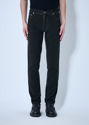 Burberry Logo Patch Jeans Black bur0159043