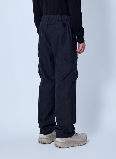 LN-CC® - Moncler: Cotton Blend Trousers - Black Moncler Cotton Blend Trousers Black mon0166018