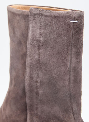 Maison Margiela Tabi Suede Ankle Boots Brown mla0155020