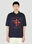 Raf Simons x Fred Perry 프린트 폴로 탑 블랙 rsf0152009