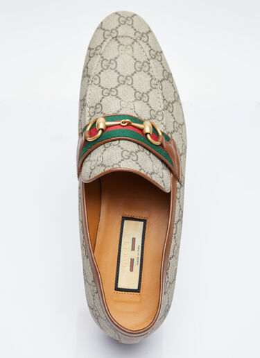 Gucci Horsebit Web Loafers Beige guc0154024