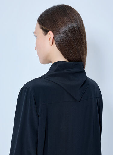 LN-CC® - Max Mara: Silk Tie-Neck Blouse - Black Max Mara Silk Tie-Neck Blouse Black max0265023