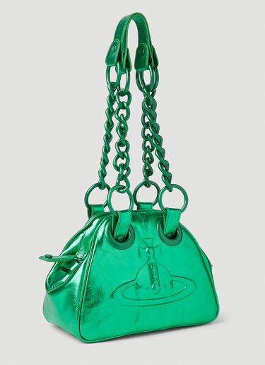 Vivienne Westwood Archive Orb Chain Shoulder Bag Green vvw0251031