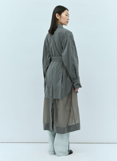 Maison Margiela Unfinished Muli-Pocket Trench Coat Grey mla0255002