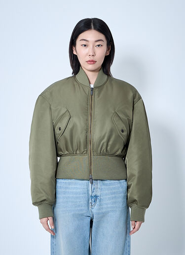 Saint Laurent ボンバージャケット  グリーン sla0260069