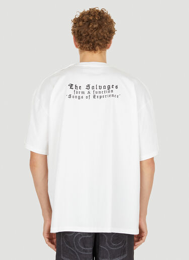 The Salvages 스냅 스터드 T-셔츠 화이트 slv0150007